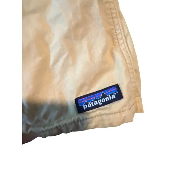 Patagonia Mens Yellow Funhoggers Shorts Yellow Pull-On 4" Cotton Trunks XL - Picture 3 of 7